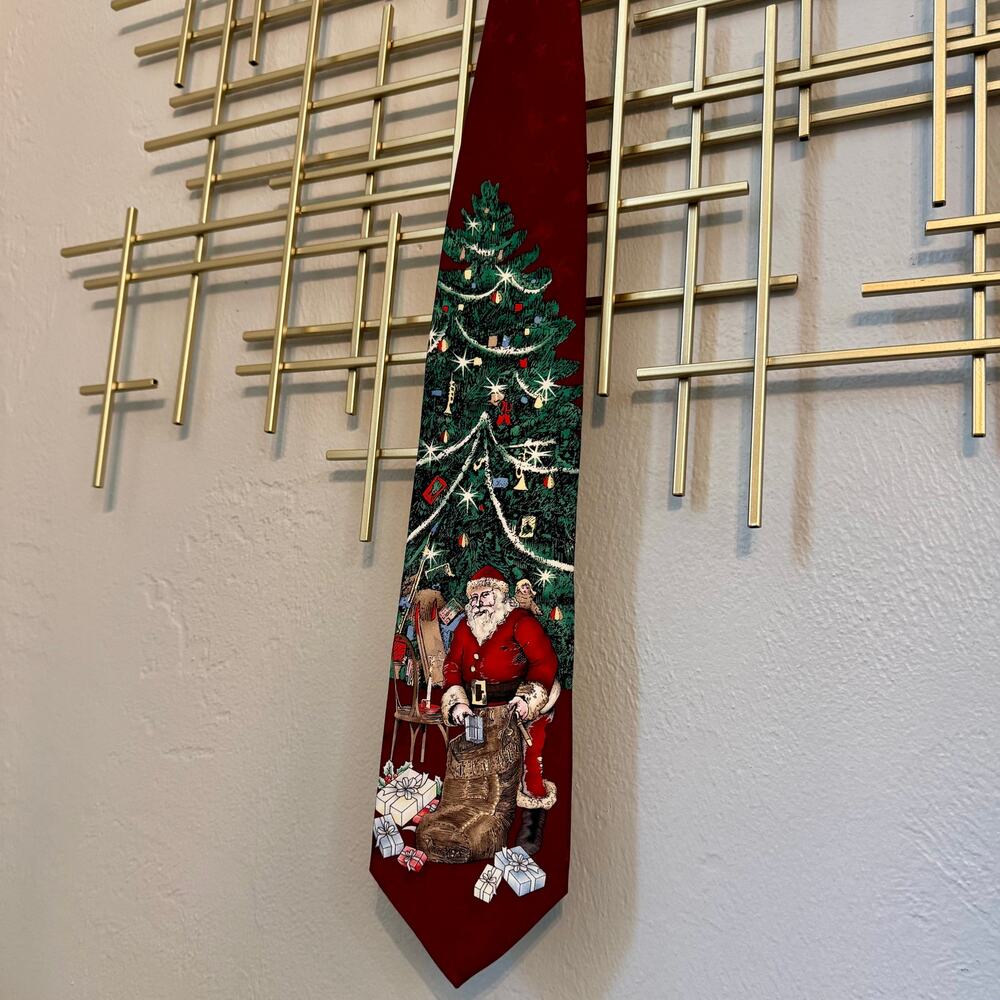 Tango by Max Raab Americana Santa Christmas Holiday Novelty Tie